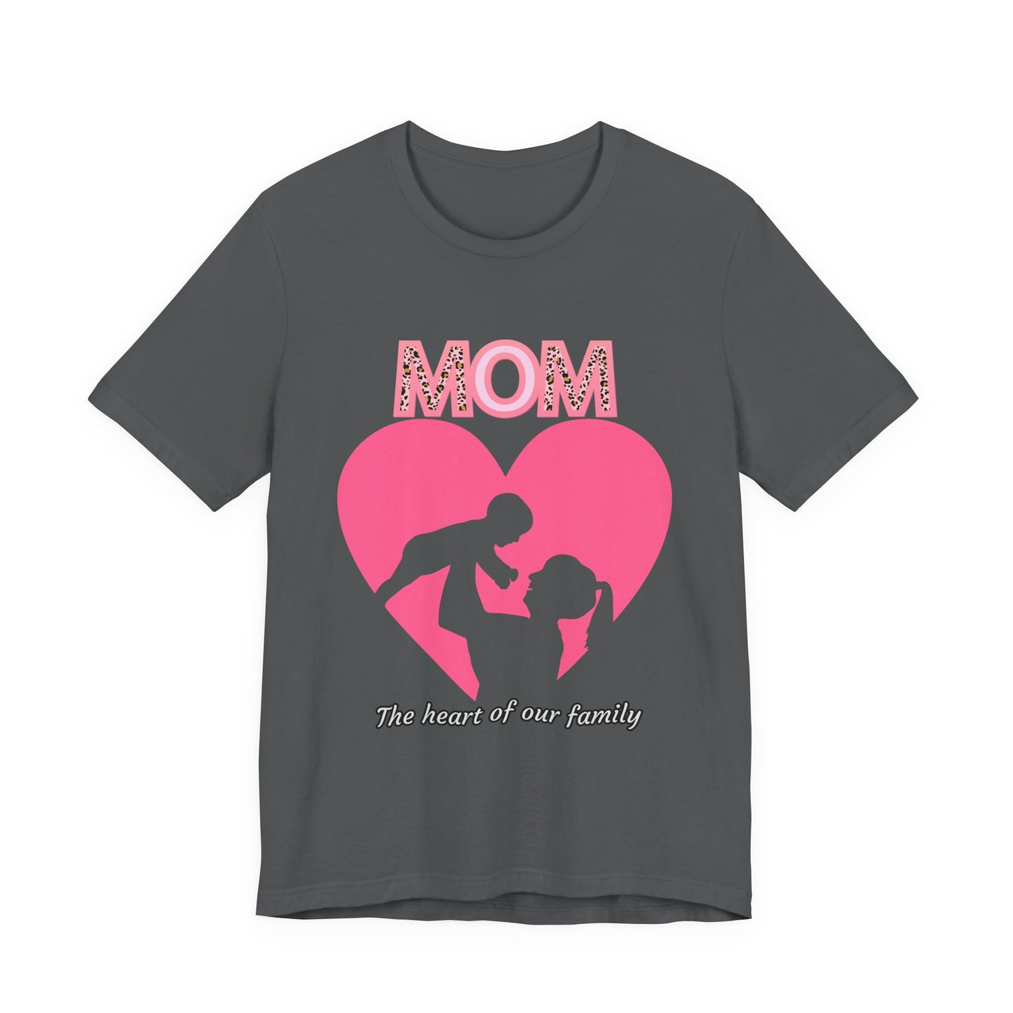 Mom Heart Unisex Tee | Gift for Mom, Mother's Day Shirt, Family Love T-Shirt, Heartwarming Apparel, Cute Mom Gift