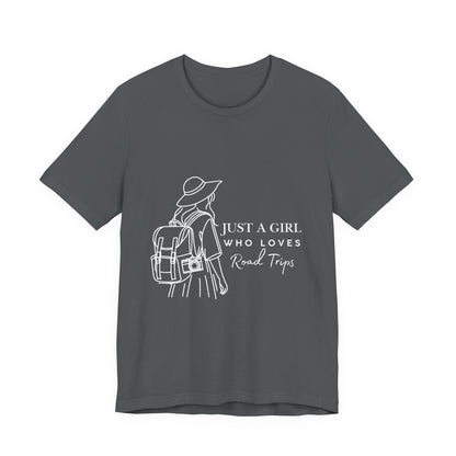 Adventure-Ready Tee for Girls | 'Just a Girl Who Loves Road Trips' | Travel Shirt, Vacation Outfit, Gift for Travelers, Summer [...]