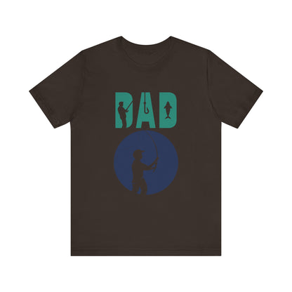 Fishing Dad Tee - Unisex Jersey Short Sleeve T-Shirt for Father's Day, Fishing Lover Gift, Dad's Birthday, Casual Wear, Gift for Him