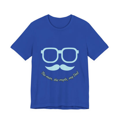 Dad Myth Short Sleeve Tee, Father's Day Gift, Unisex T-Shirt, Funny Dad Shirt, Casual Dad Apparel, Gift for Him