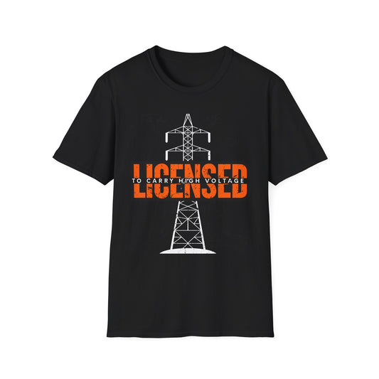 Licensed Electrician Vintage Style Unisex T-Shirt, Casual Wear, Graphic Tee for Everyday Use, Gift for Friends, Trendy Apparel