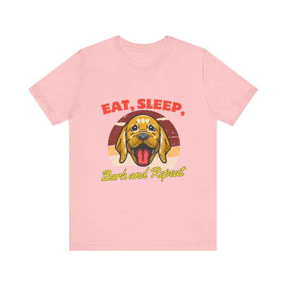 Dog Lover's Eat, Sleep, Bark Tee | Funny Pet T-Shirt, Gift for Dog Owners, Cute Canine Apparel, Dog Mom Shirt, Animal Lover Tops