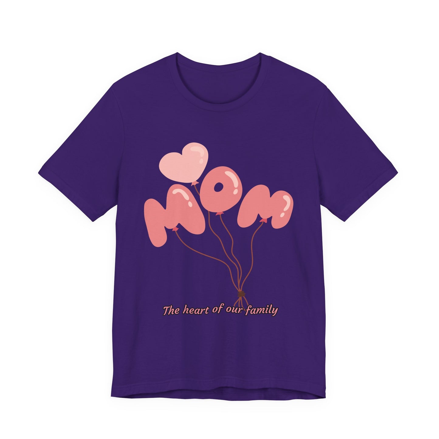 Mom Balloon Graphic Tee, Mother's Day Gift, Family Love Shirt, Cute Mom T-Shirt, Heartfelt Gift for Moms