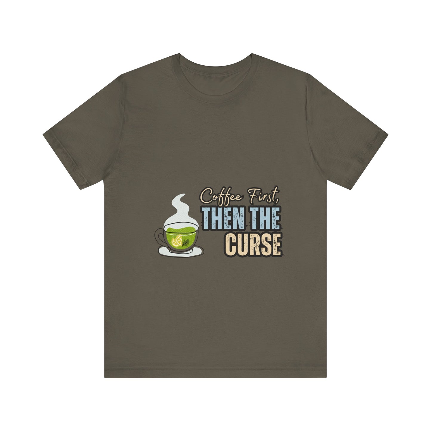 Coffee First Unisex Tee - Perfect for Coffee Lovers, Gift for Baristas, Funny Coffee T-Shirt, Casual Wear, Unique Gift Idea
