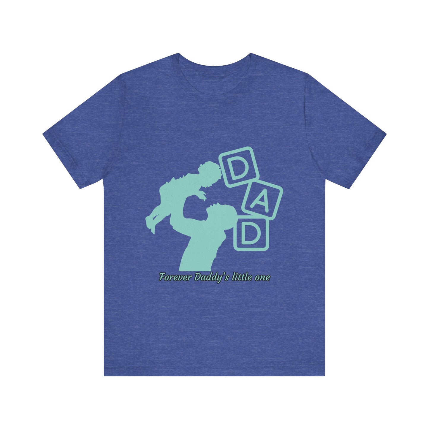 Dad and Child Love Tee, Father's Day Gift, Unisex Jersey T-Shirt, Family Bonding, Casual Wear, Forever Daddy's Little One