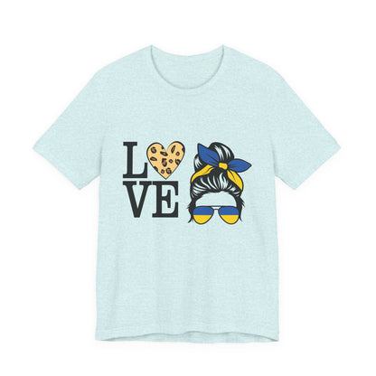 Stylish Love Graphic Tee, Casual Shirt, Gift for Her, Summer Fashion, Trendy Outfit, Valentine's Day, Birthday Gift