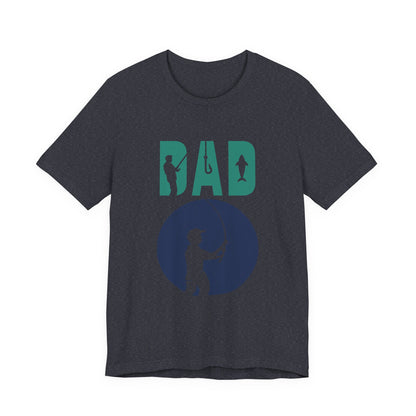 Fishing Dad Tee - Unisex Jersey Short Sleeve T-Shirt for Father's Day, Fishing Lover Gift, Dad's Birthday, Casual Wear, Gift for Him