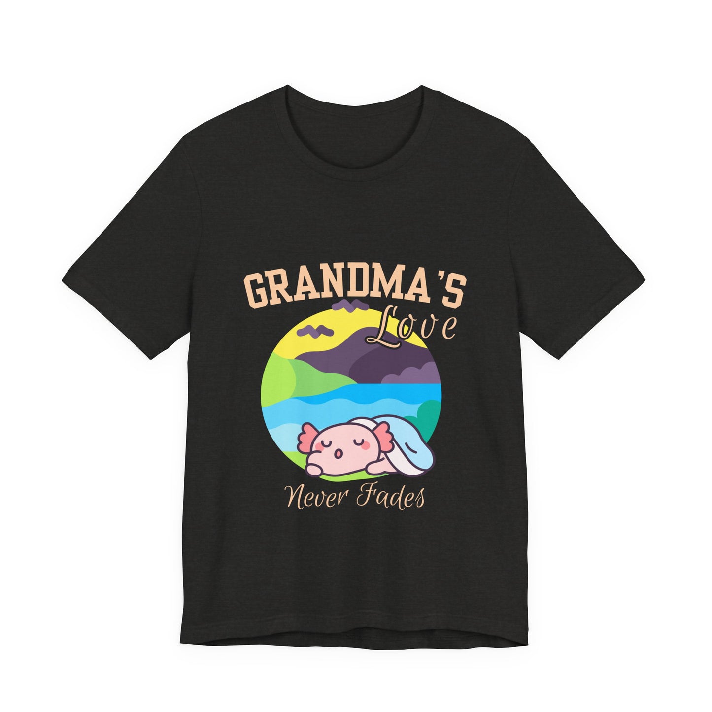 Grandma's Love Unisex Jersey Tee, Cute Gift for Grandma, Birthday Gift, Family Reunion, Comfortable Casual Tee, Heartwarming Apparel