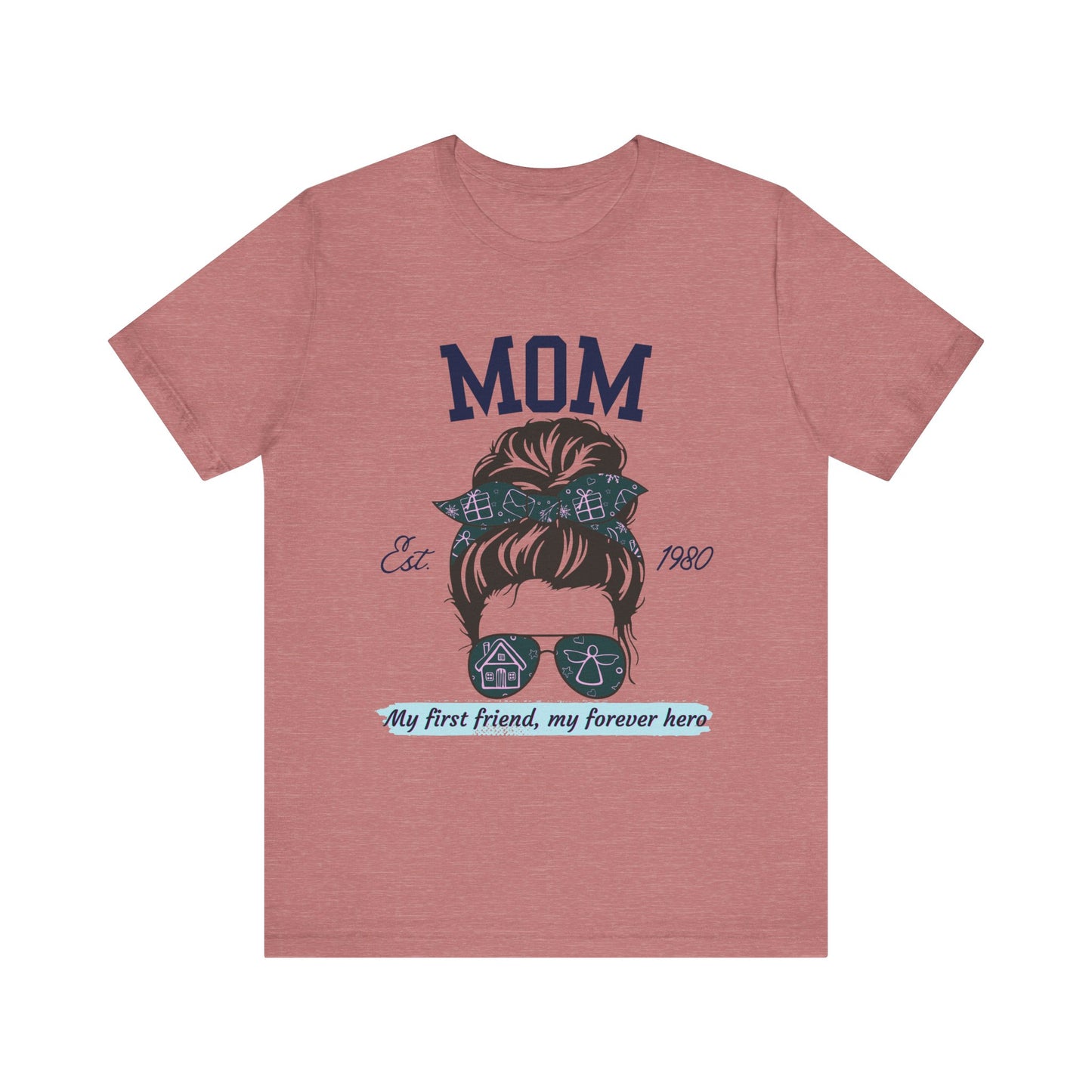 Mom Life Unisex Tee - Est. 1980, Gift for New Moms, Birthday Gift, Casual Wear, Mother's Day Shirt, Trendy Graphic T-Shirt