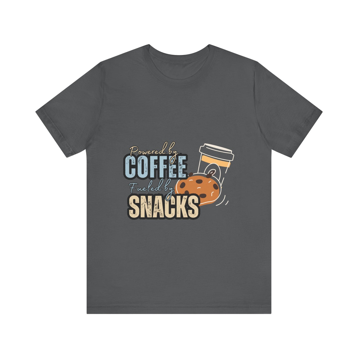 Coffee & Snacks Unisex Tee | Fun Graphic Shirt | Perfect for Coffee Lovers | Kitchen Gift | Foodie Apparel