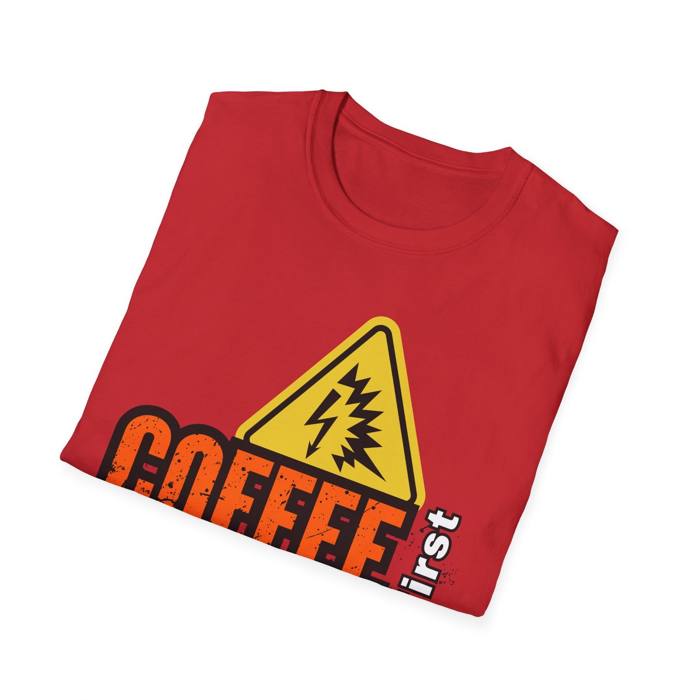 Coffee First Circuits Second Unisex T-Shirt, Funny Gift for Engineers, Electrician Tee, Tech Lover Apparel, Casual Wear, Birthday Gift