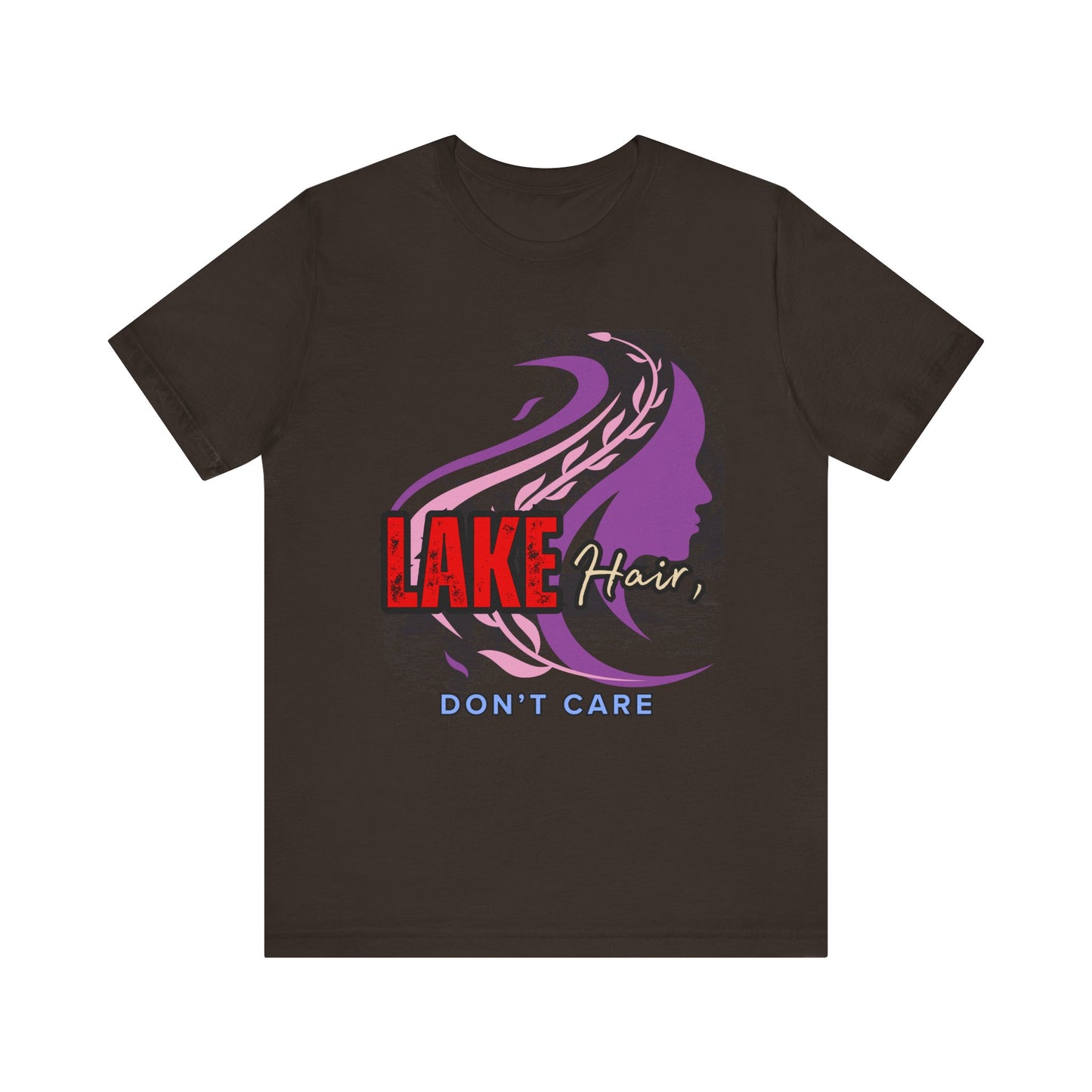 Lake Hair Don't Care Tee - Perfect for Summer Days, Lake Lovers, Beach Trips, Casual Wear, Vacation Tees, Gifts