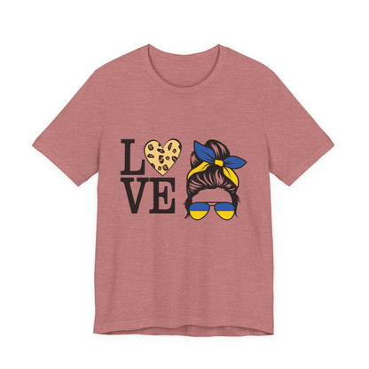 Stylish Love Graphic Tee, Casual Shirt, Gift for Her, Summer Fashion, Trendy Outfit, Valentine's Day, Birthday Gift