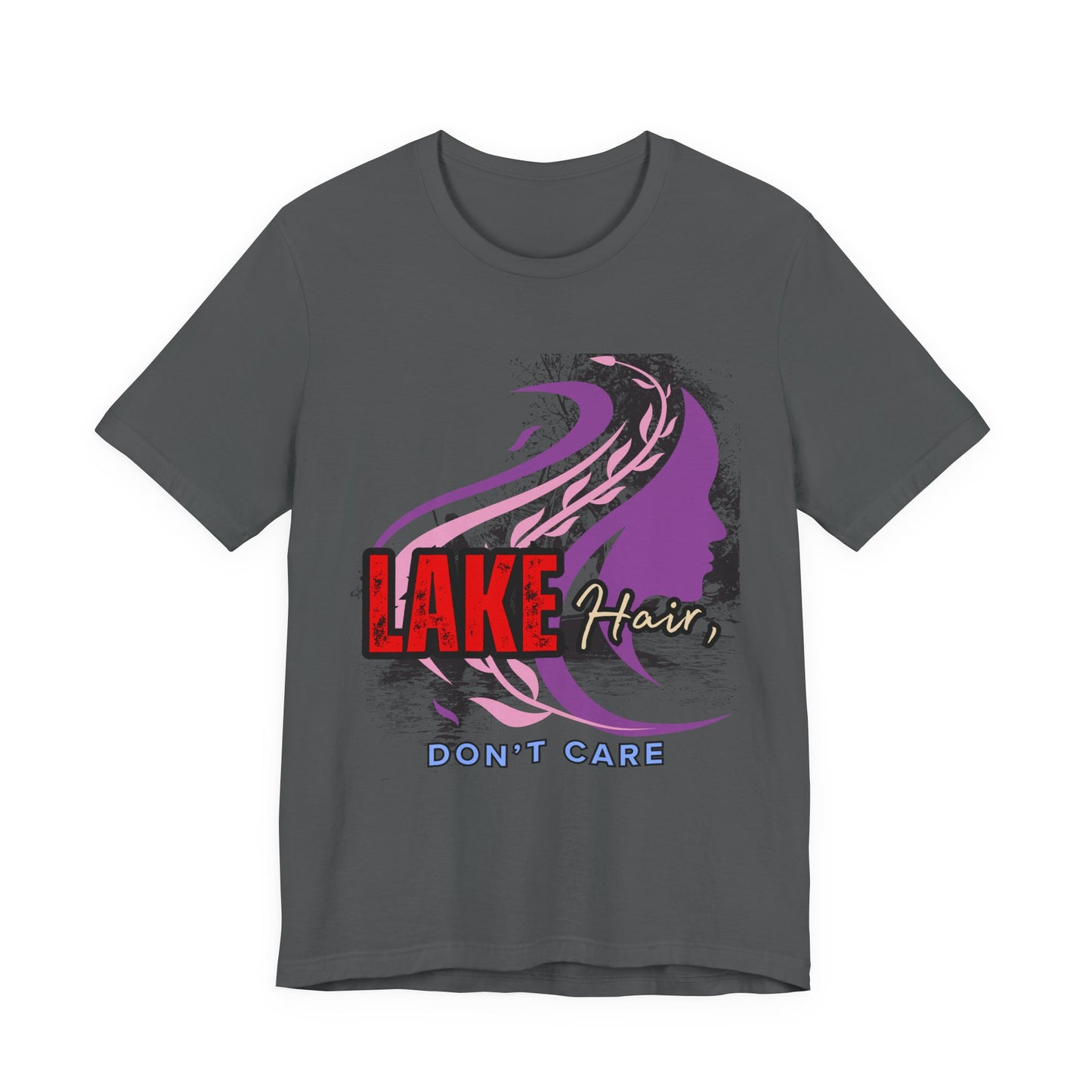Lake Hair Don't Care Tee - Perfect for Summer Days, Lake Lovers, Beach Trips, Casual Wear, Vacation Tees, Gifts