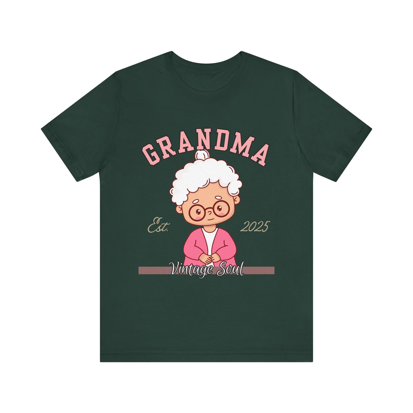 Vintage Grandma Unisex Tee - Perfect for Grandparents Day, Birthday Gift, Family Reunion Shirt, Cute Cartoon Design, Fun Casual Wear