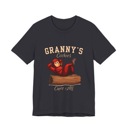 Granny's Cookies Unisex Tee, Cute Cookie Lover Gift, Baking T-Shirt, Funny Foodie Apparel, Family Gathering Shirt, Holiday Gift Idea