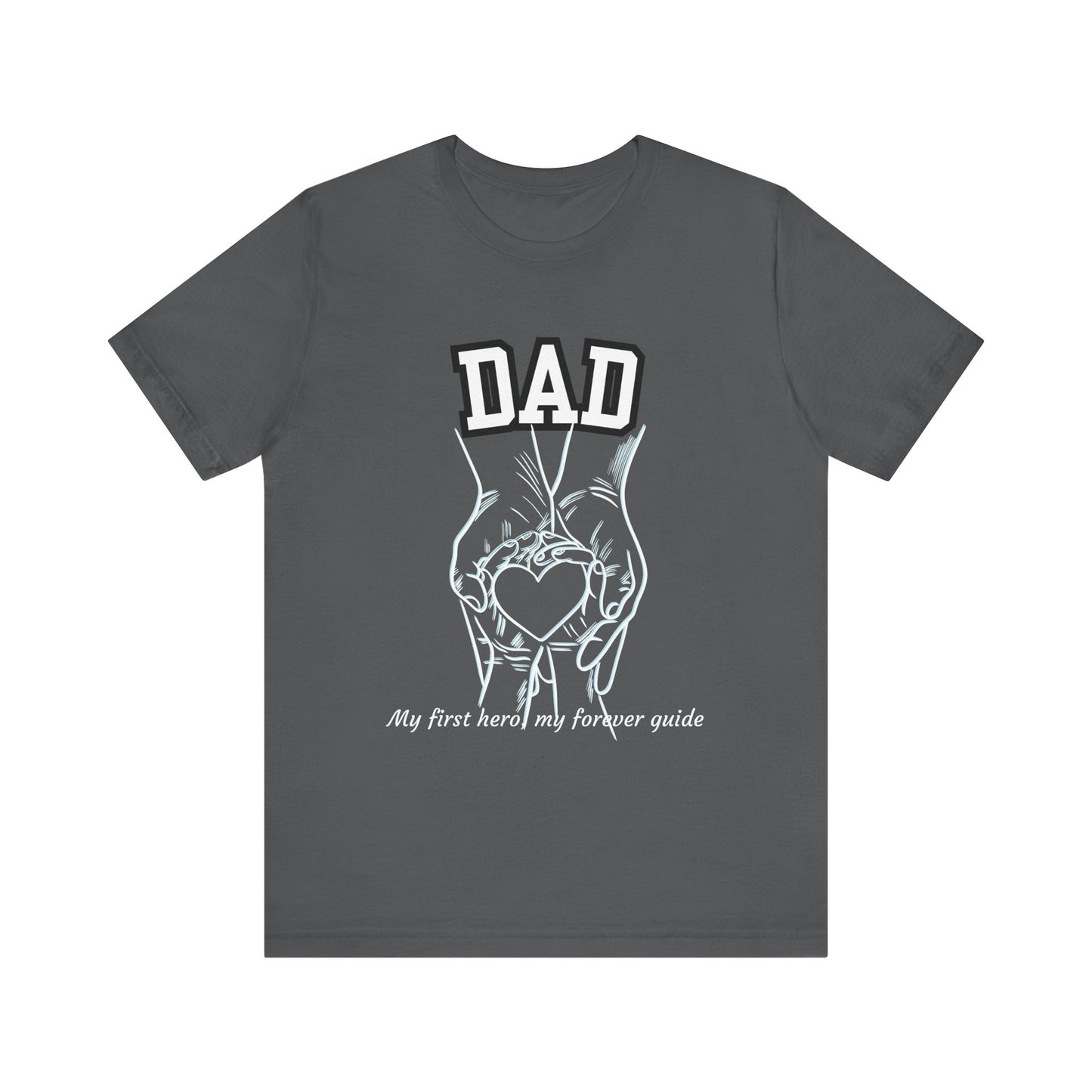 Heartfelt Dad's Love Tee, Gift for Dad, Unisex Tee with Heart Design, Birthday Gift, Casual Wear