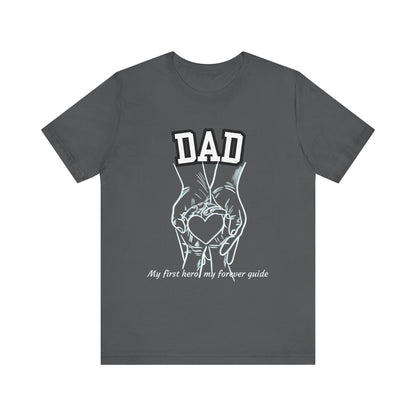 Heartfelt Dad's Love Tee, Gift for Dad, Unisex Tee with Heart Design, Birthday Gift, Casual Wear