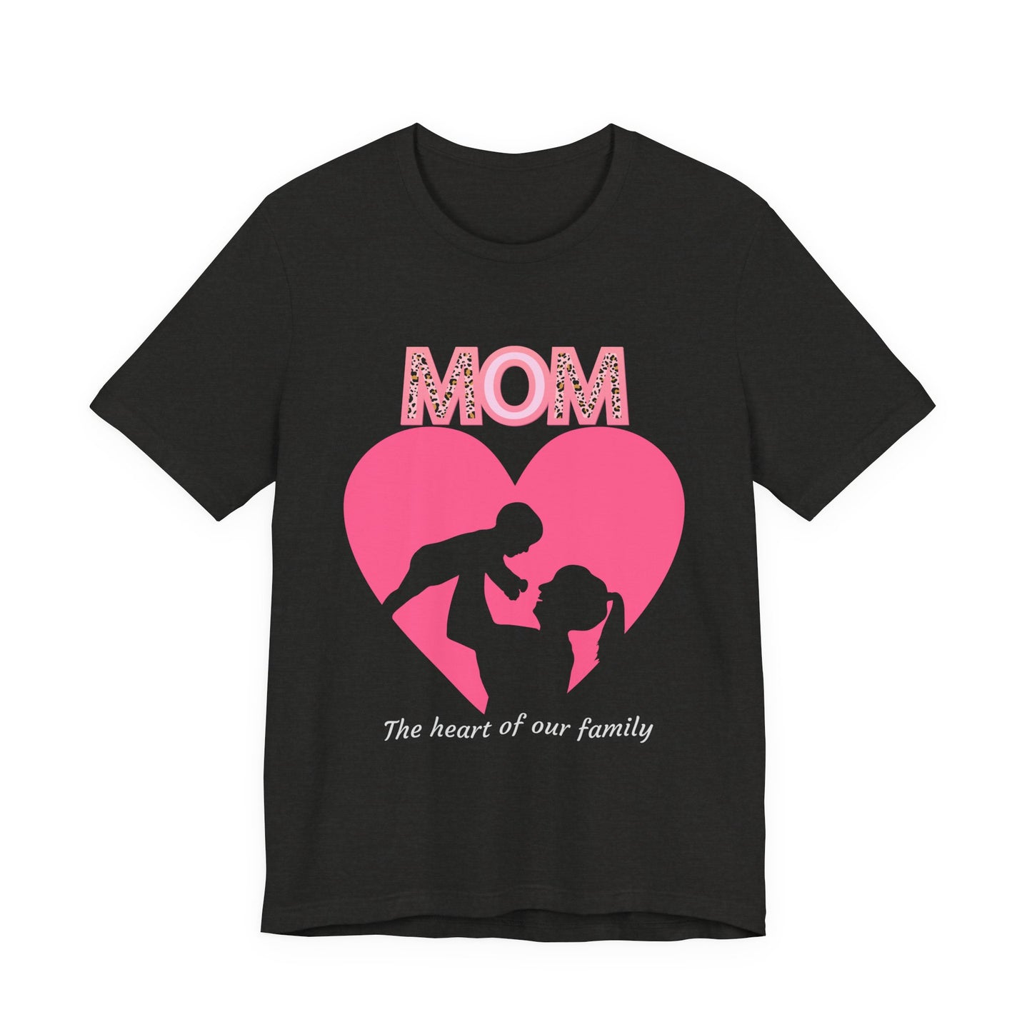 Mom Heart Unisex Tee | Gift for Mom, Mother's Day Shirt, Family Love T-Shirt, Heartwarming Apparel, Cute Mom Gift