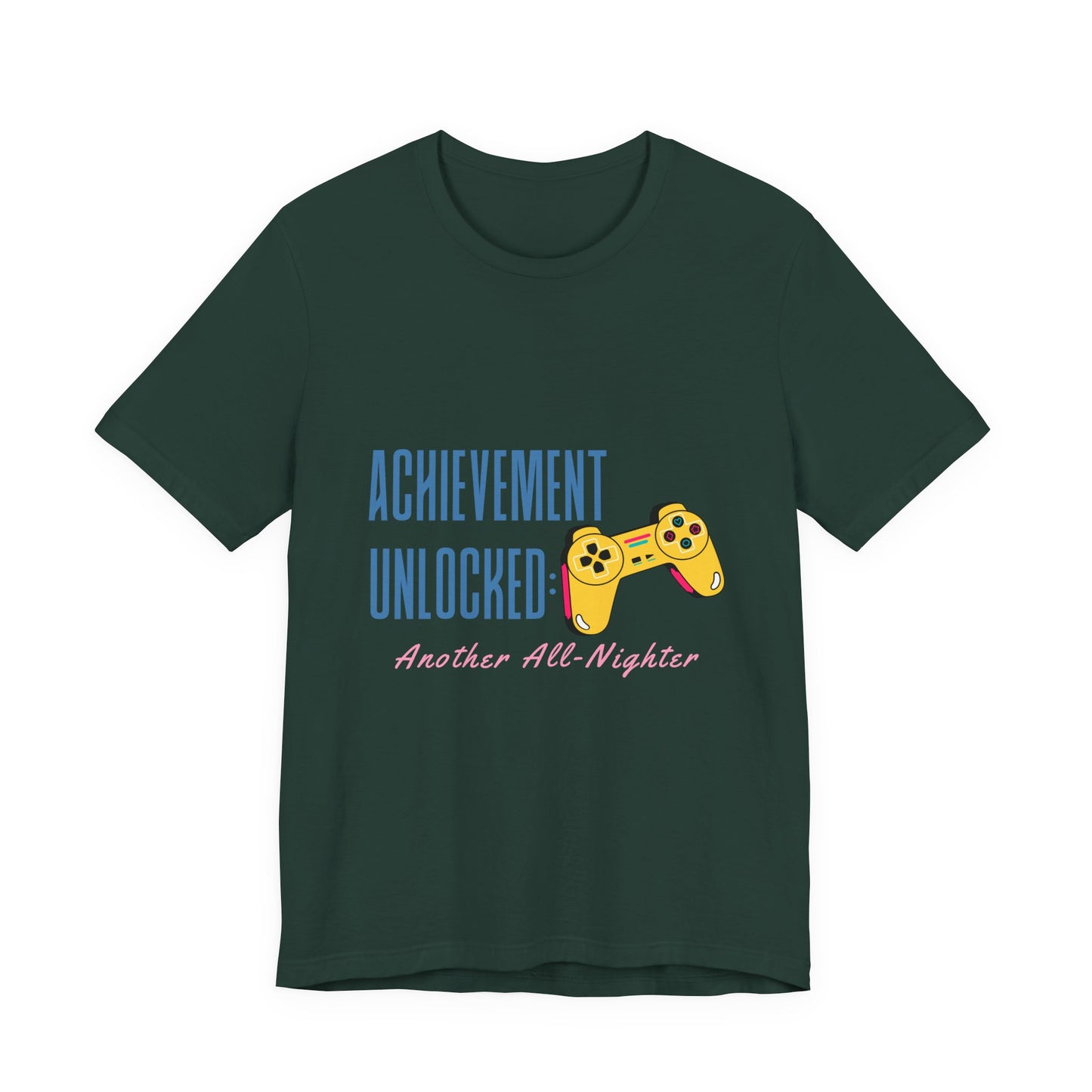 Achievement Unlocked Gamer Tee, Unisex Jersey T-Shirt for Gamers, Perfect for Gaming Nights, Birthday Gift, Casual Wear