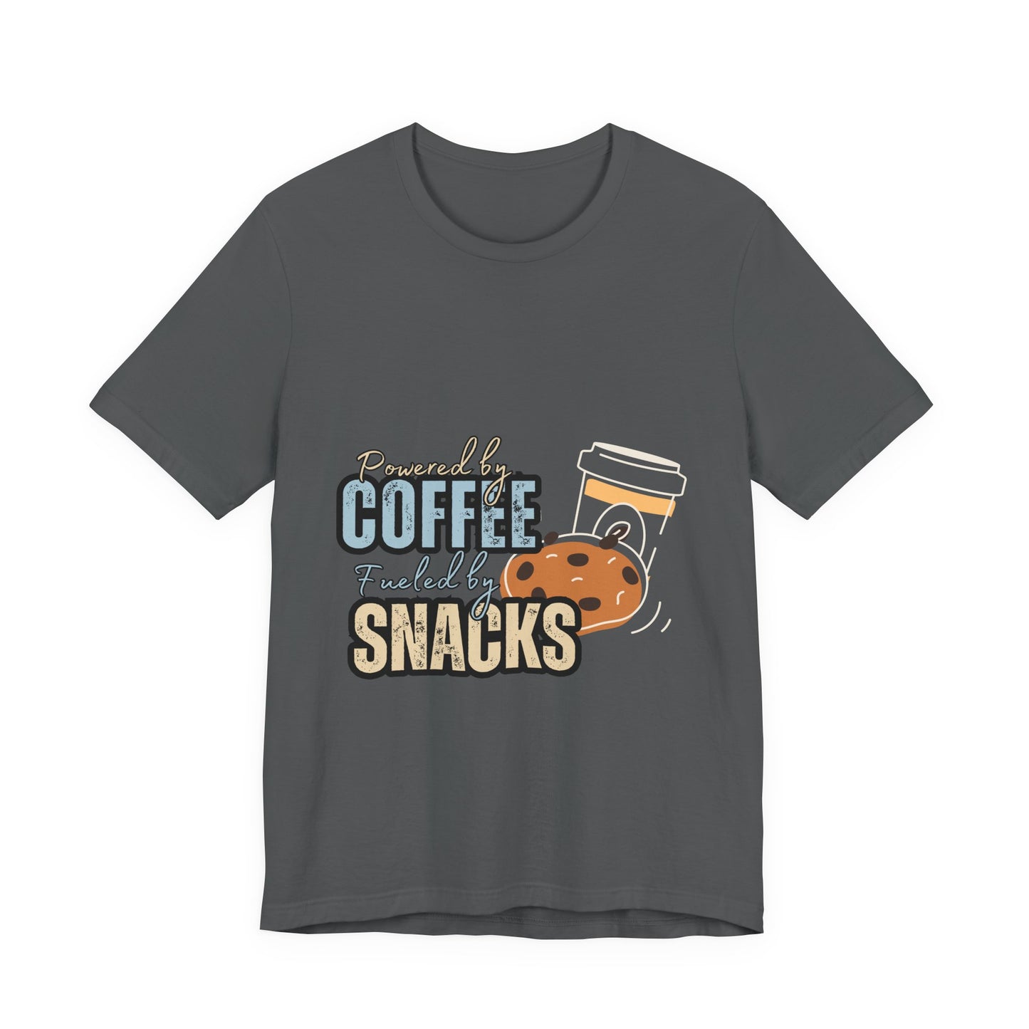 Coffee & Snacks Unisex Tee | Fun Graphic Shirt | Perfect for Coffee Lovers | Kitchen Gift | Foodie Apparel