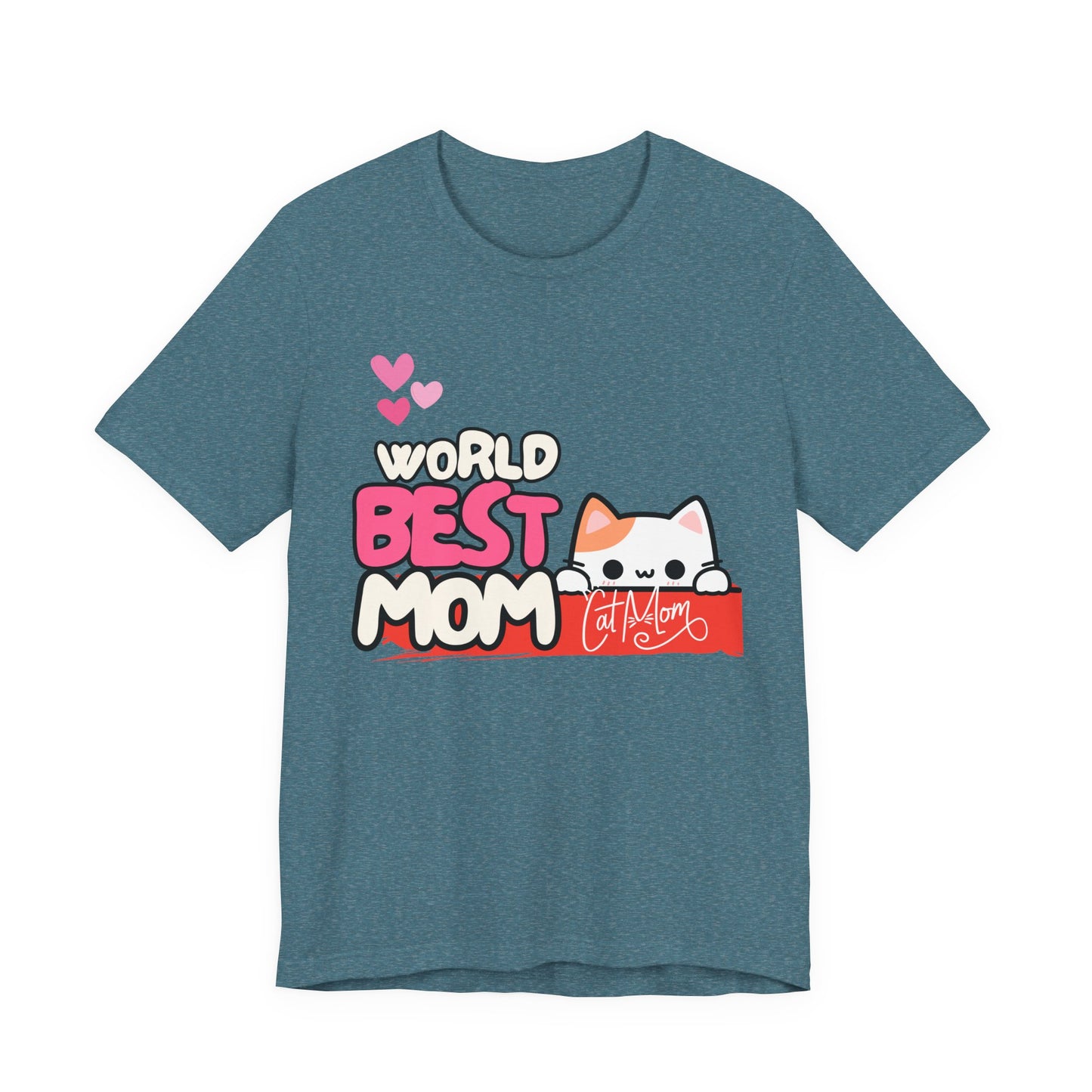 Best Mom Cat Tee, Funny Cat Mother’s Day Gift, Cute Family Shirt, Unisex Pet Lover Tee, Gifts for Cat Moms, Birthday Apparel
