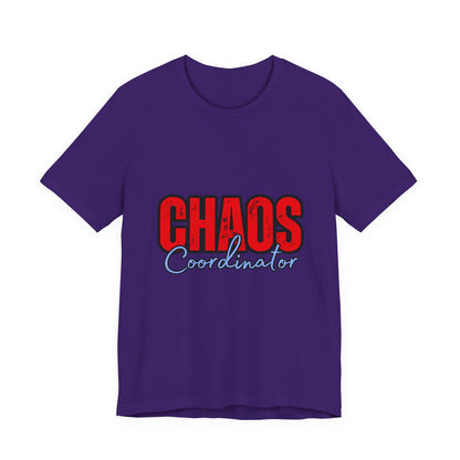 Chaos Coordinator Unisex Jersey Tee | Fun Everyday T-Shirt, Gift for Moms, Family Reunion Wear, Casual Style, Birthday Present
