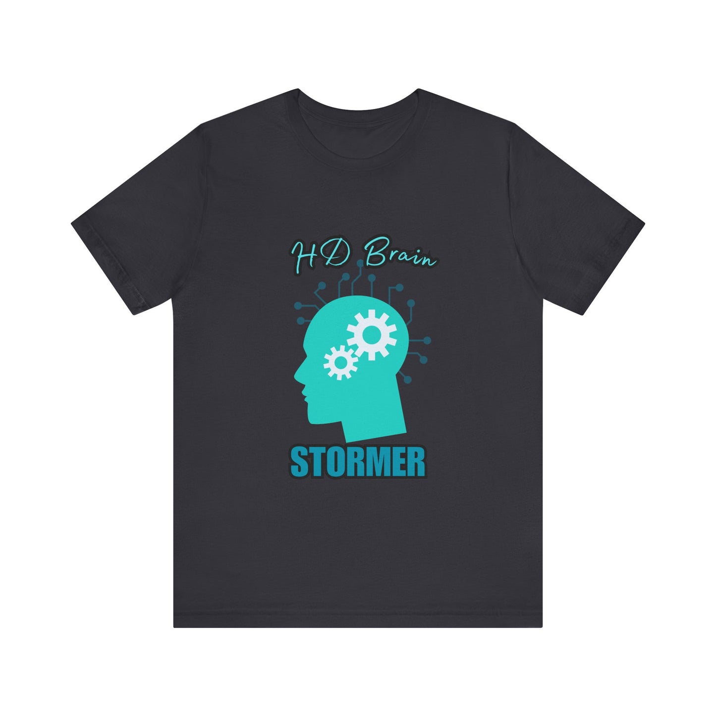 HD Brain Stormer Tee, Funny Unisex T-Shirt, Gift for Tech Lovers, Unique Geeky Apparel, Casual Brainstorming Shirt