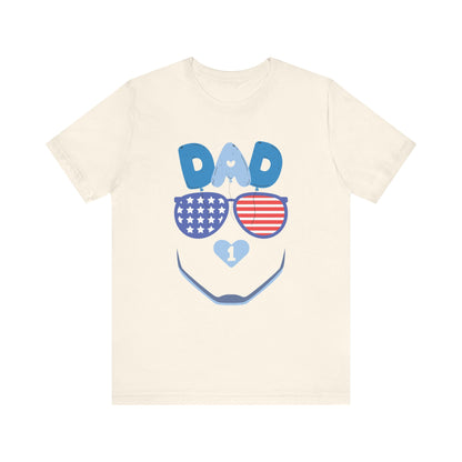 Patriotic Dad Tee, Father's Day Gift, USA Pride Shirt, Unisex Graphic T-Shirt, Summer Casual Wear