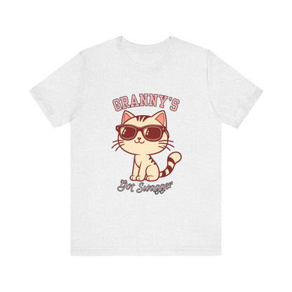 Cool Cat Grandma Tee | Fun Cat Shirt, Gifts for Cat Lovers, Quirky Quote Top, Cat Mom Gift, Casual Wear