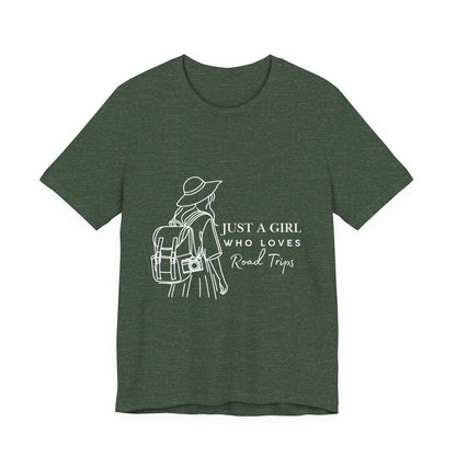 Adventure-Ready Tee for Girls | 'Just a Girl Who Loves Road Trips' | Travel Shirt, Vacation Outfit, Gift for Travelers, Summer [...]