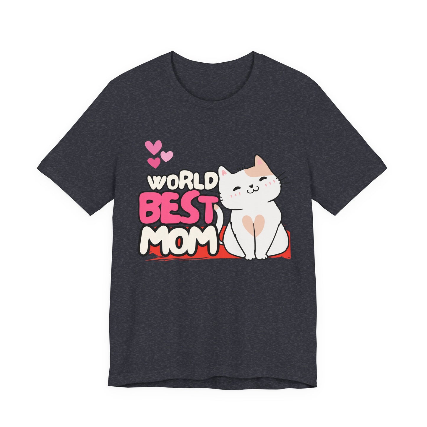 World's Best Mom Kitty Cat Tee, Unisex T-Shirt for Cat Lovers, Mother's Day Gift, Casual Wear, Kids and Moms Matching Shirts, Cute Pet Lover [...]