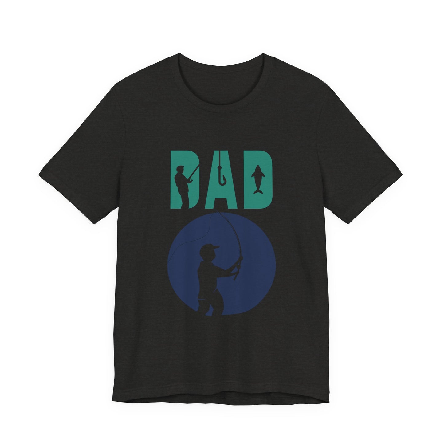 Fishing Dad Tee - Unisex Jersey Short Sleeve T-Shirt for Father's Day, Fishing Lover Gift, Dad's Birthday, Casual Wear, Gift for Him