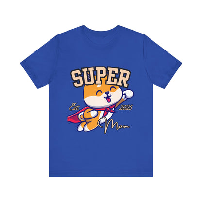 Super Hero Mom Tee, Cute Cat T-Shirt, Gift for Cat Lovers, Casual Wear, Fun Unisex Shirt, Birthday Celebration Tee