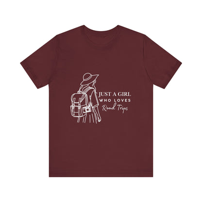 Adventure-Ready Tee for Girls | 'Just a Girl Who Loves Road Trips' | Travel Shirt, Vacation Outfit, Gift for Travelers, Summer [...]