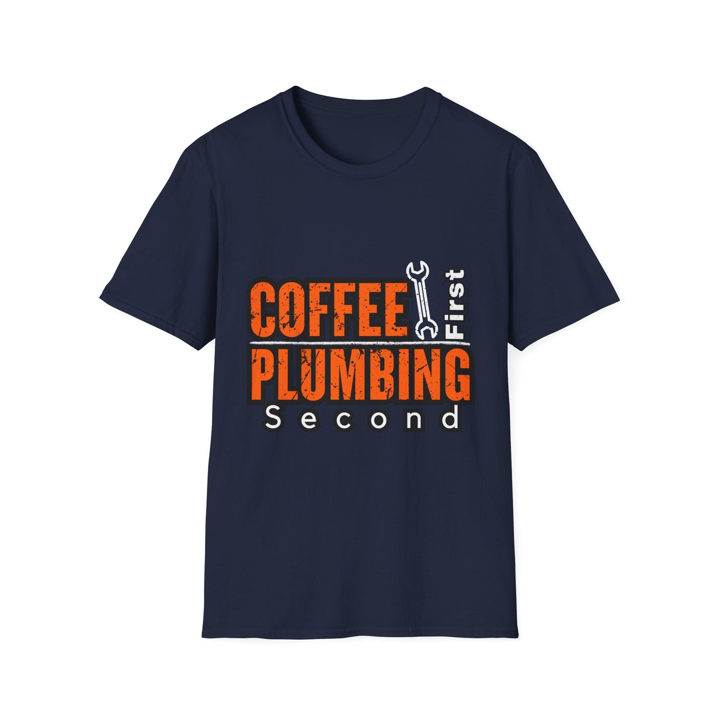 Coffee and Plumbing Unisex T-Shirt, Funny Plumber Shirt, Gift for Plumbers, Coffee Lovers Tee, Plumbing Gifts