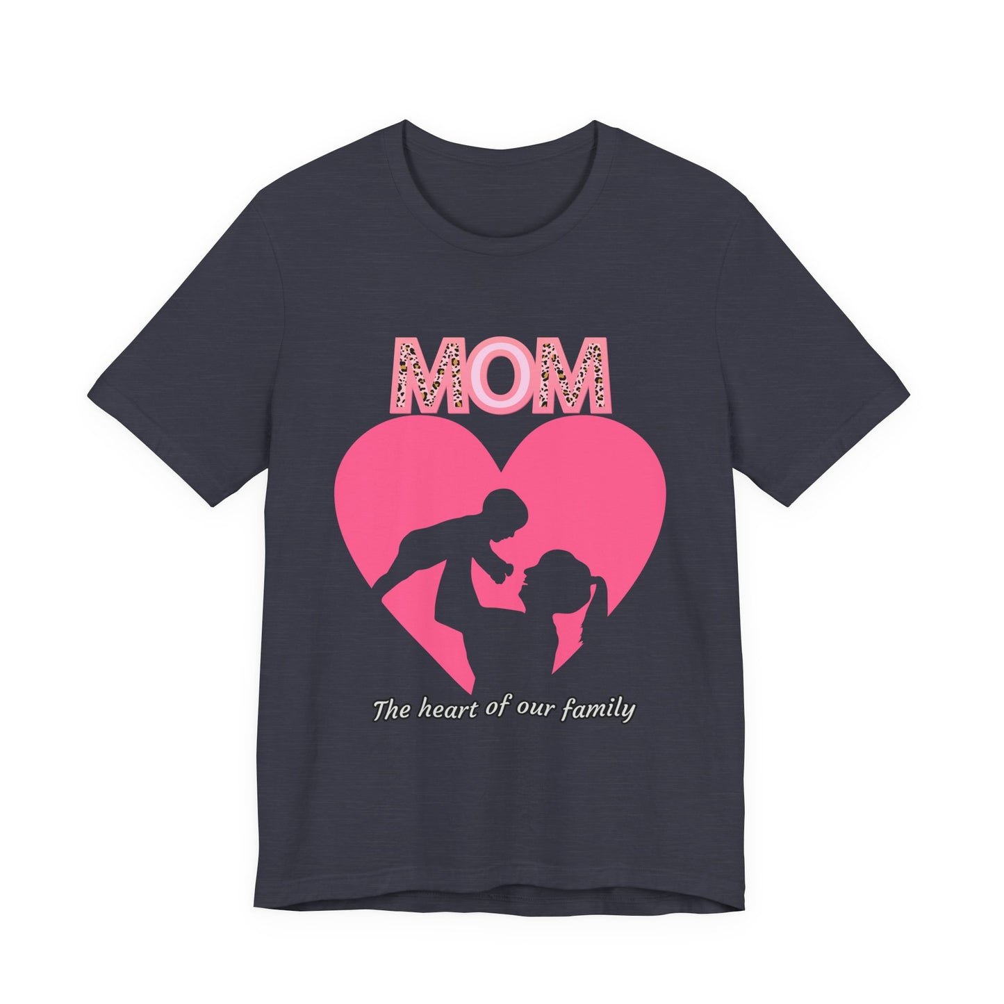 Mom Heart Unisex Tee | Gift for Mom, Mother's Day Shirt, Family Love T-Shirt, Heartwarming Apparel, Cute Mom Gift