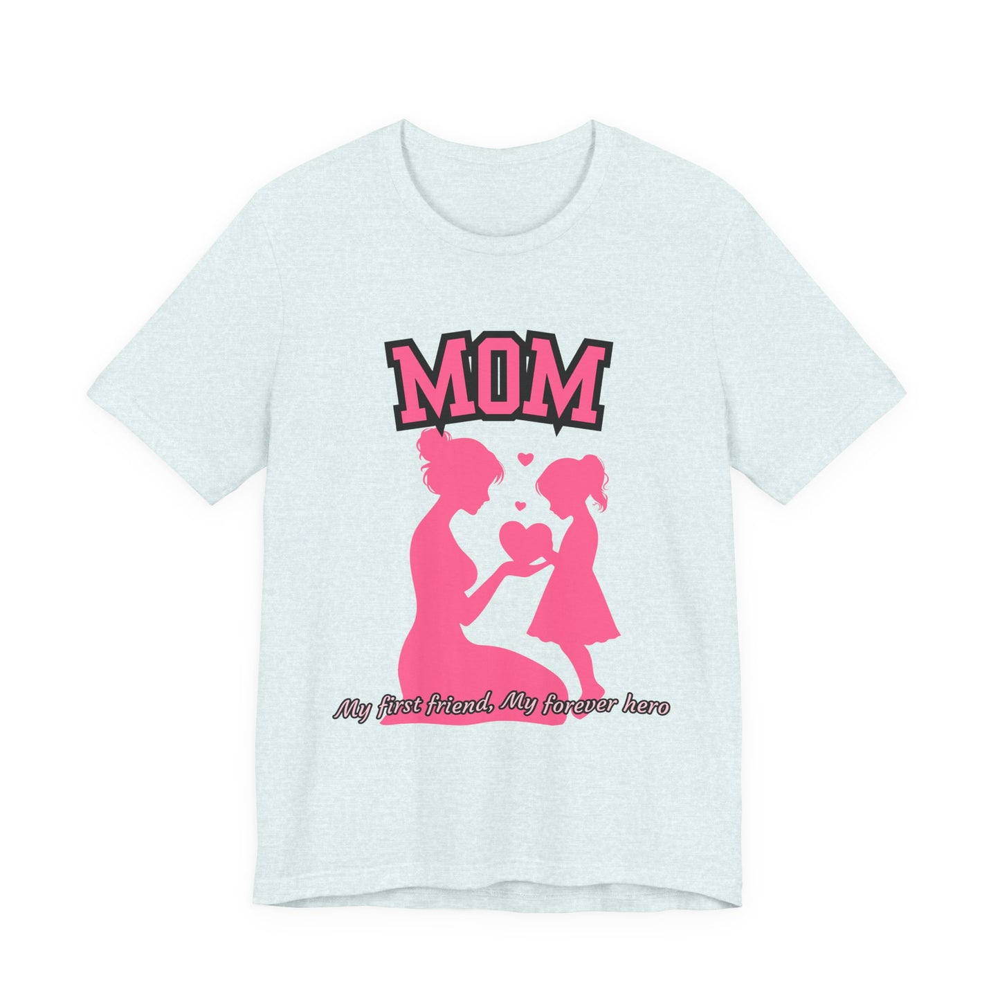 Mom and Daughter Love Tee | Unisex Jersey T-shirt for Mother's Day, Birthday Gift, Family Outing, Casual Wear, Heartwarming Gift