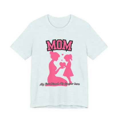 Mom and Daughter Love Tee | Unisex Jersey T-shirt for Mother's Day, Birthday Gift, Family Outing, Casual Wear, Heartwarming Gift