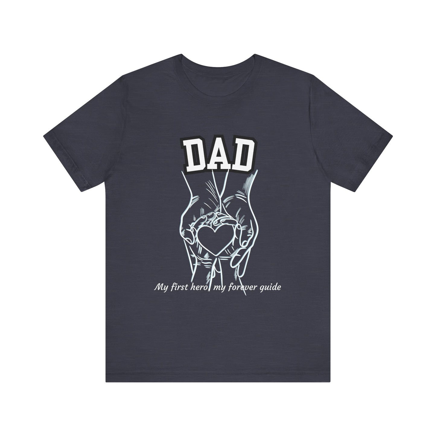 Heartfelt Dad's Love Tee, Gift for Dad, Unisex Tee with Heart Design, Birthday Gift, Casual Wear