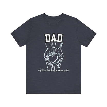 Heartfelt Dad's Love Tee, Gift for Dad, Unisex Tee with Heart Design, Birthday Gift, Casual Wear