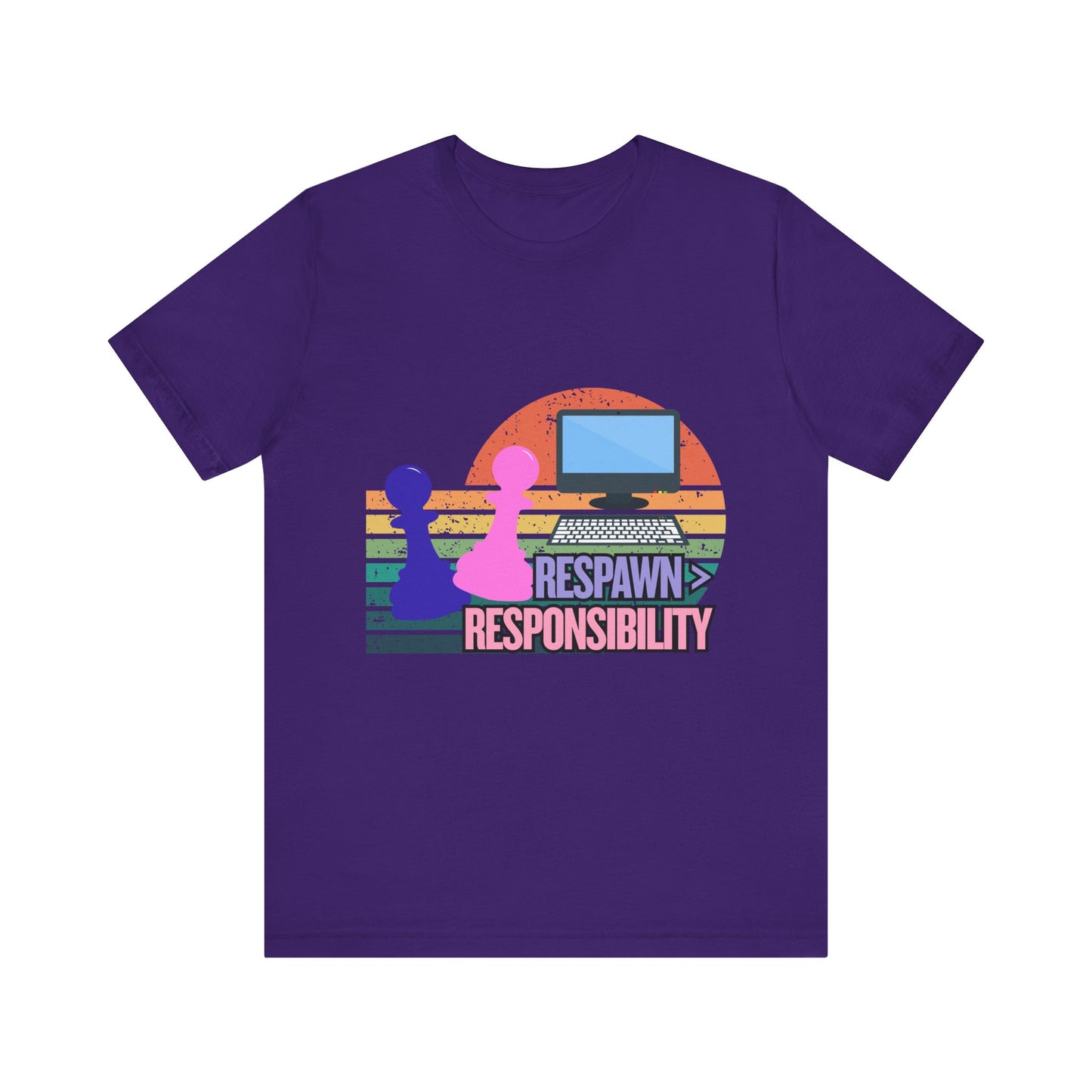 Retro Gaming Tee - Respawn Responsibility T-Shirt for Gamers, Unisex Short Sleeve Jersey, Fun Gift for Birthdays, Holidays, Casual [...]