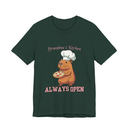 Grandma's Kitchen Unisex Tee | Cute Chef Shirt | Ideal Gift for Food Lovers, Family Gatherings, Birthdays, Home Cooks, Casual Wear