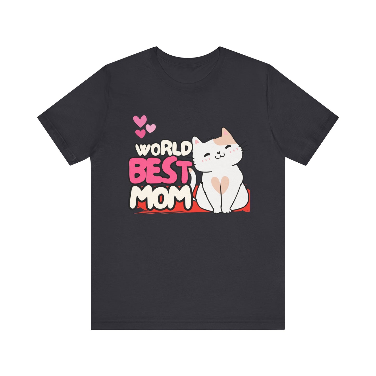 World's Best Mom Kitty Cat Tee, Unisex T-Shirt for Cat Lovers, Mother's Day Gift, Casual Wear, Kids and Moms Matching Shirts, Cute Pet Lover [...]