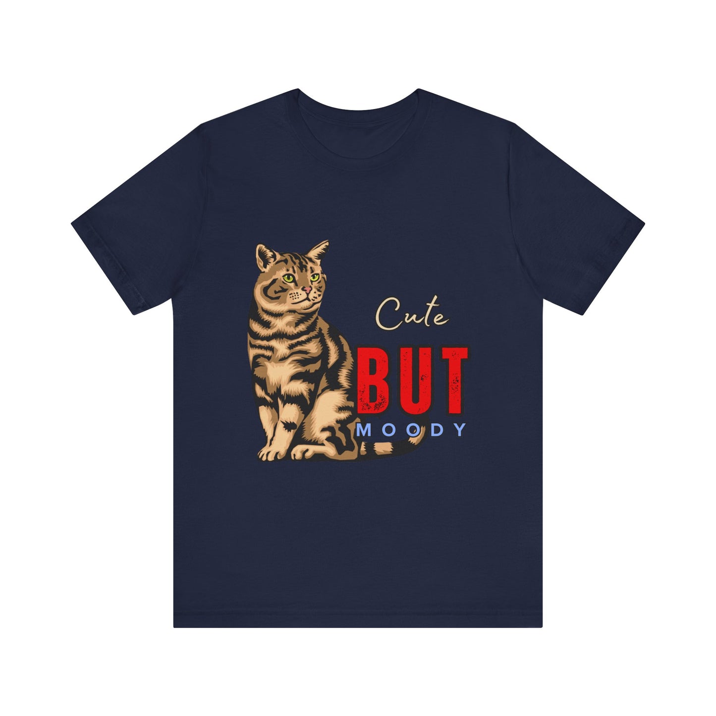 Cute But Moody Cat Tee - Unisex Jersey T-Shirt for Cat Lovers, Funny Pet Shirt, Gift for Cat Owners, Birthday or Holiday Apparel, [...]