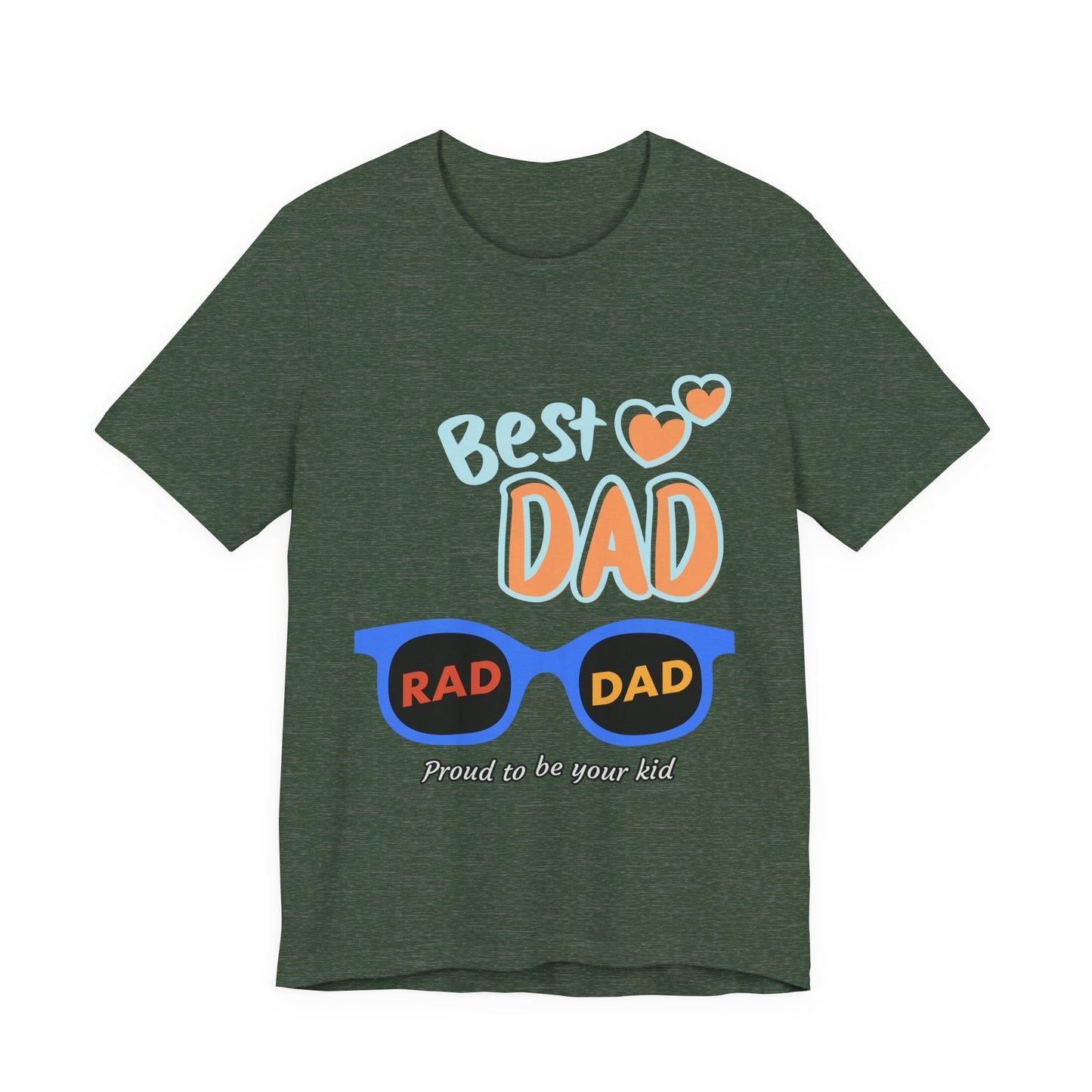 Best Dad Jersey Tee, Unisex T-Shirt, Father's Day Gift, Dad Humor Tee, Sunglasses Design Shirt, Proud to be Your Kid