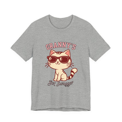 Cool Cat Grandma Tee | Fun Cat Shirt, Gifts for Cat Lovers, Quirky Quote Top, Cat Mom Gift, Casual Wear
