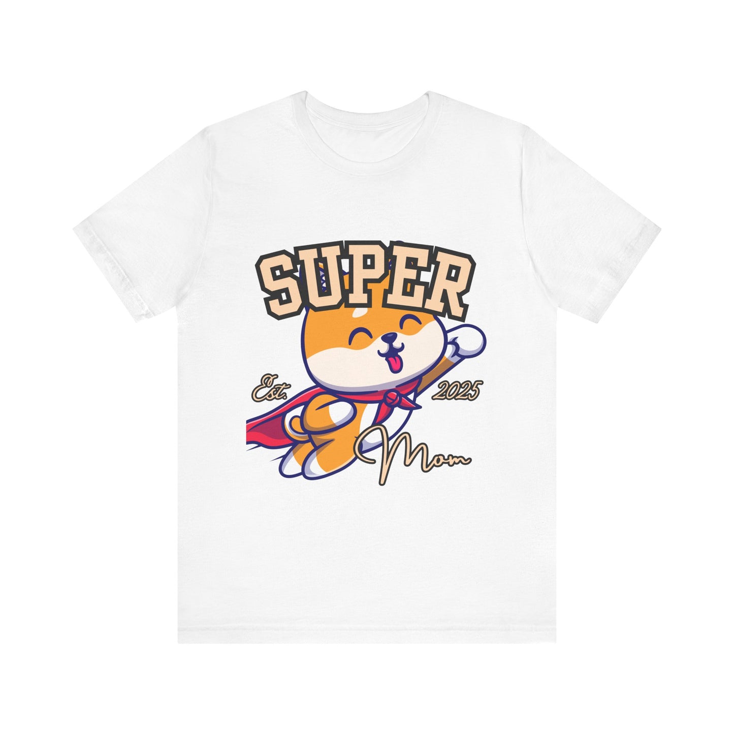 Super Hero Mom Tee, Cute Cat T-Shirt, Gift for Cat Lovers, Casual Wear, Fun Unisex Shirt, Birthday Celebration Tee