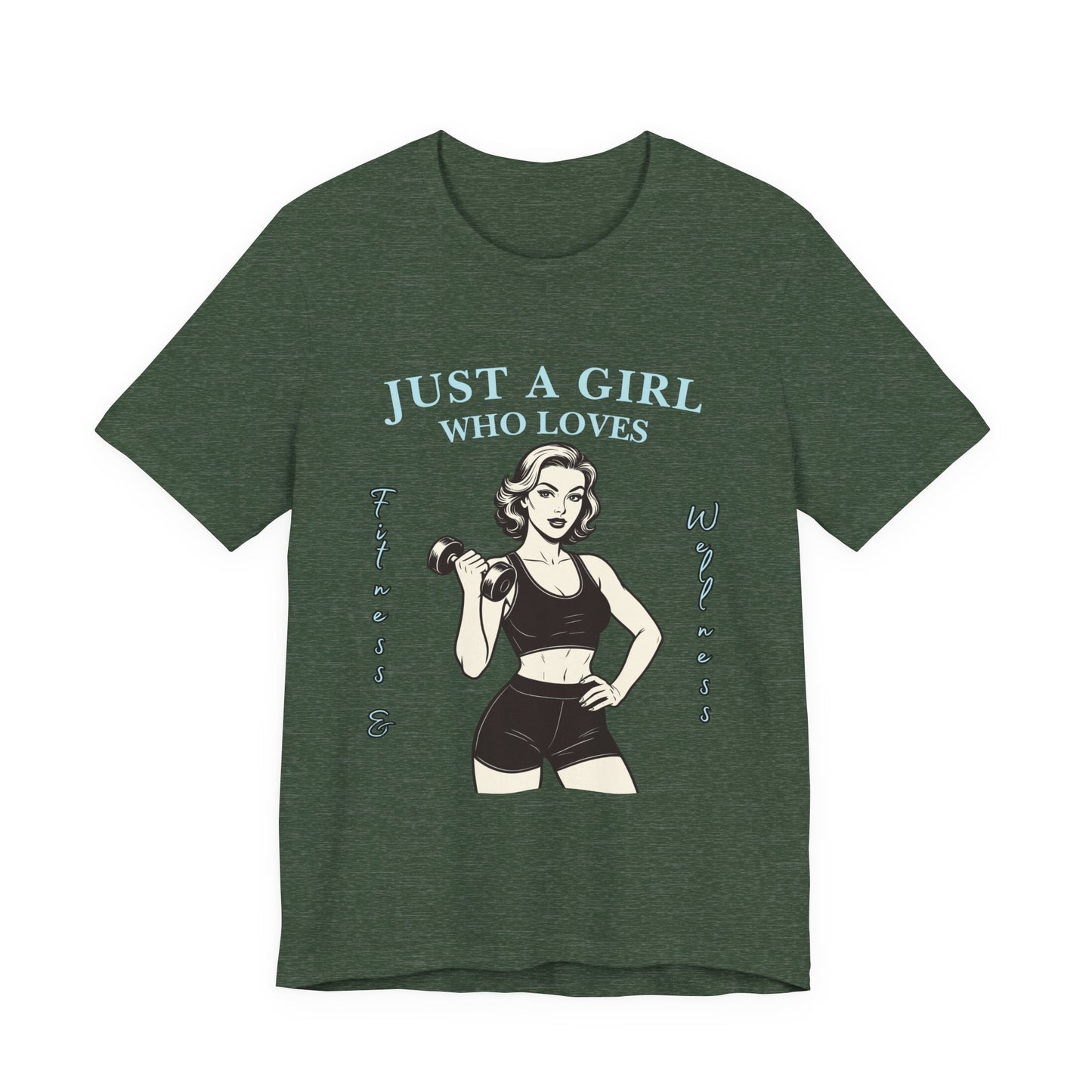 Fitness Lover's Unisex Tee - Perfect for Gym Buffs, Workout, Fitness Enthusiasts, Gift for Her, Casual Wear, Just A Girl Who Loves Fitness