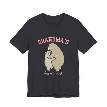 Grandma's Bears Unisex Short Sleeve Tee, Cute T-Shirt for Grandma, Gift for Grandparents, Birthday Gift, Family Matching Outfits
